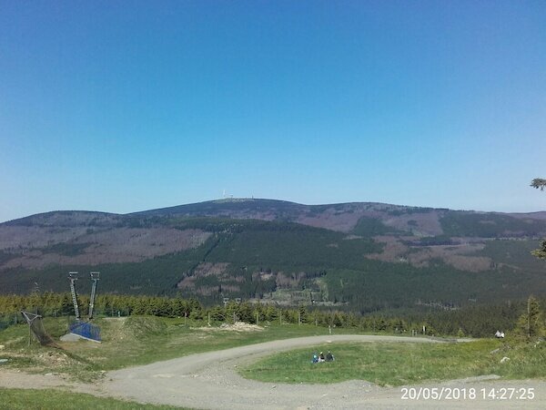 Blick auf Brocken vom Wurmberg