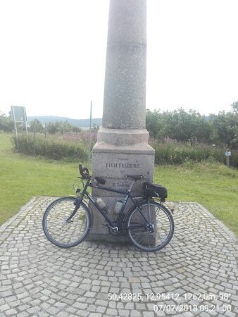 Stelle auf dem Fichtelberg