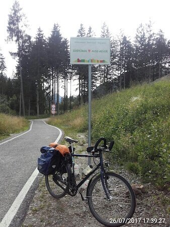 Radweg Grenze Italien