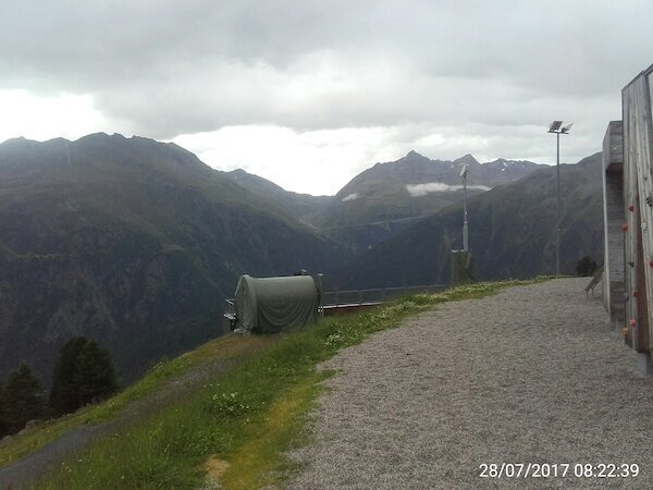 Blick auf die Timmelsjoch Straße