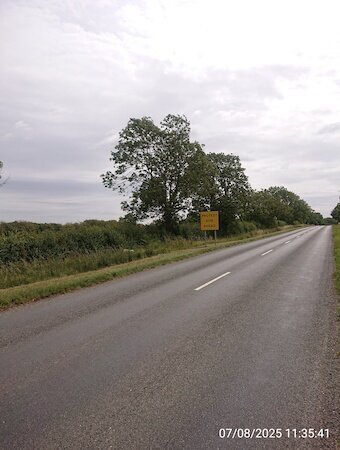 Schild: Protest Site Ahead