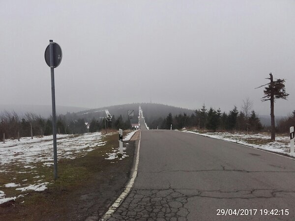 Fichtelberg nach Süden geblickt